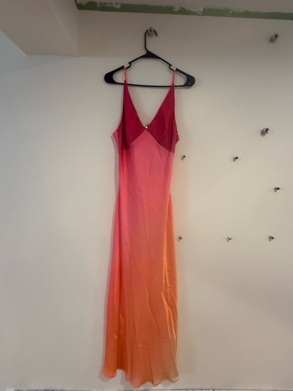 12th Tribe Pink to Orange Ombre Slip Dress